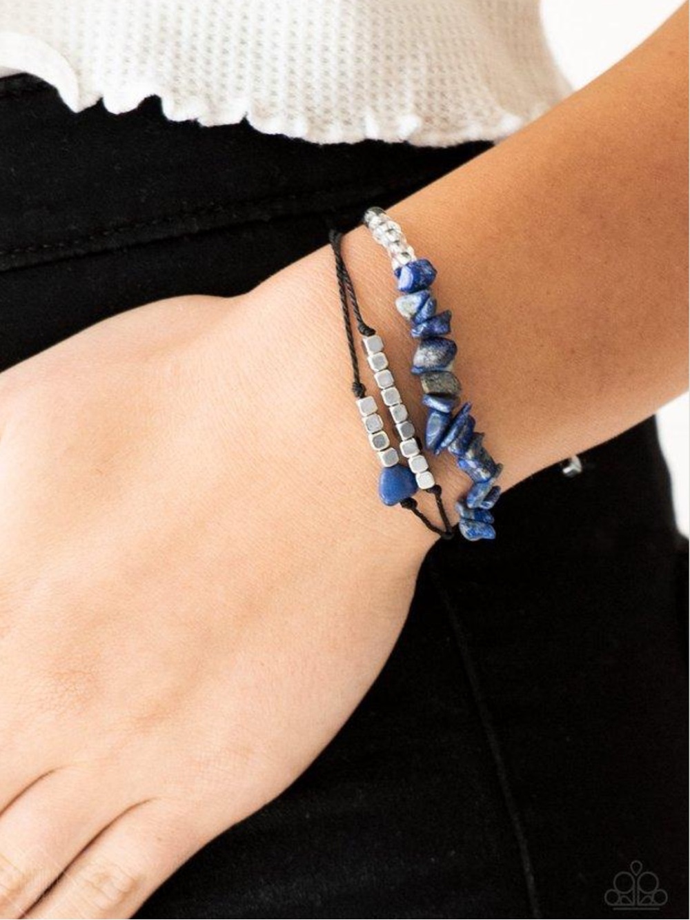 🔹🔹🔹 “NATURE NOVICE” BLUE URBAN SLIDE BRACELET ~ PAPARAZZI❗️ 🔹🔹🔹 3 in 1❗️